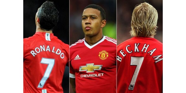 Manchester United No. 7 Camisolas em um feitiço